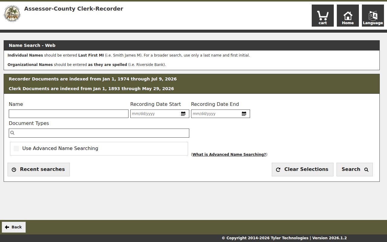 Menifee people search recorder name fields