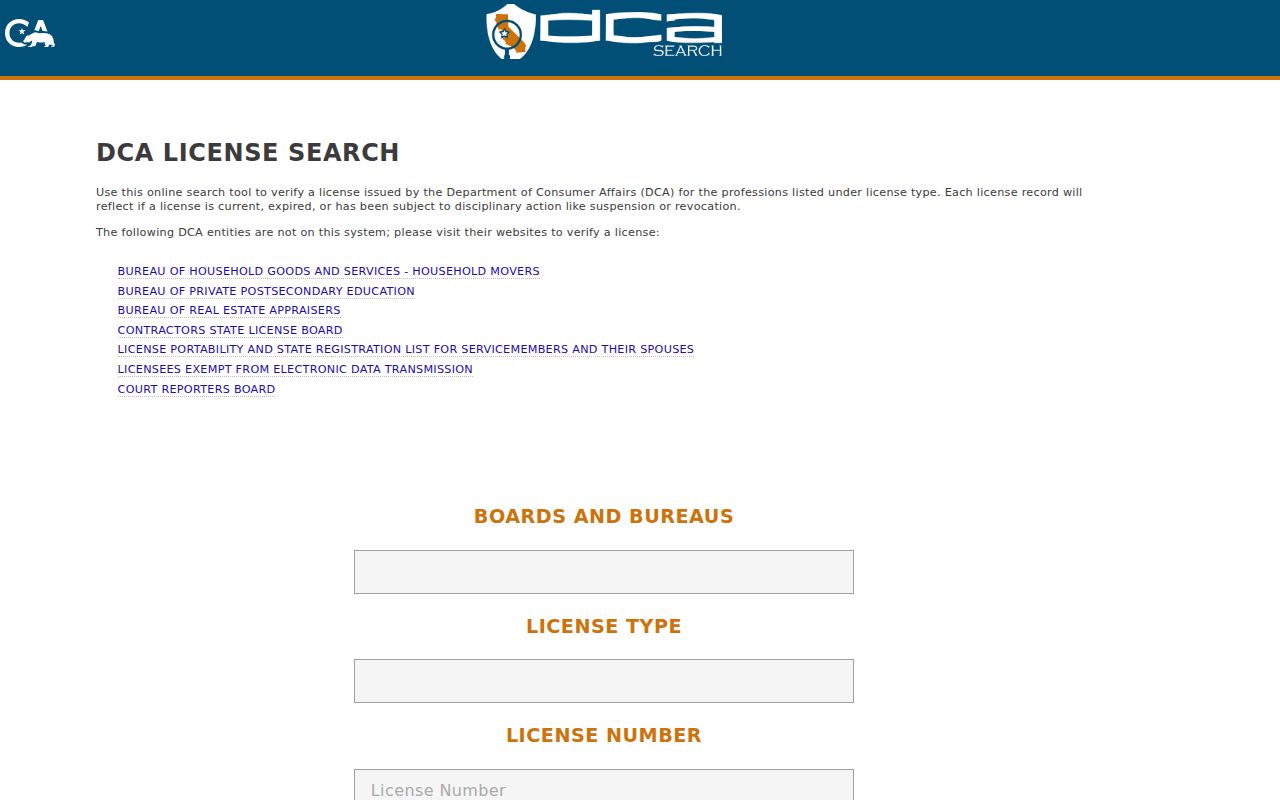 Menifee people directories California professional license search